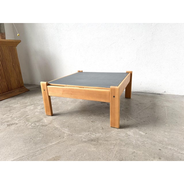 Modernist Coffee Table in Pine with Reversible Top, 1970s For Sale - Image 4 of 15