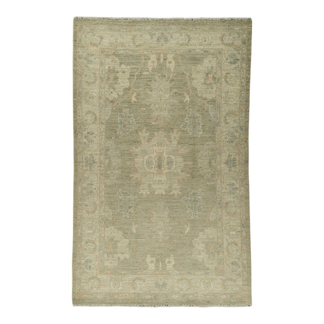 Oushak Rug 3'1" x 5' #21380 For Sale
