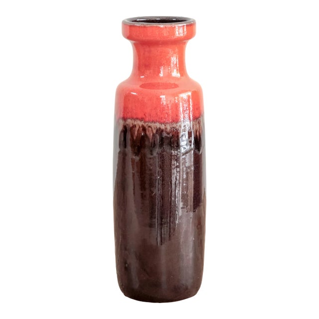 1970s West German Pottery Vase For Sale