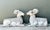 This exceptional pair of monumental hand-carved rams stands as a testament to rustic craftsmanship and grand-scale...