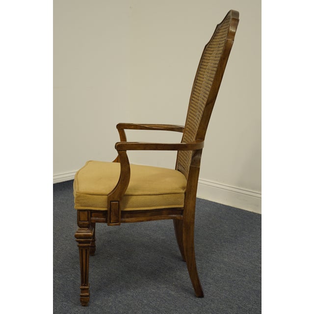 Bernhardt Furniture Italian Provincial Cane Back Dining Arm Chair 765
