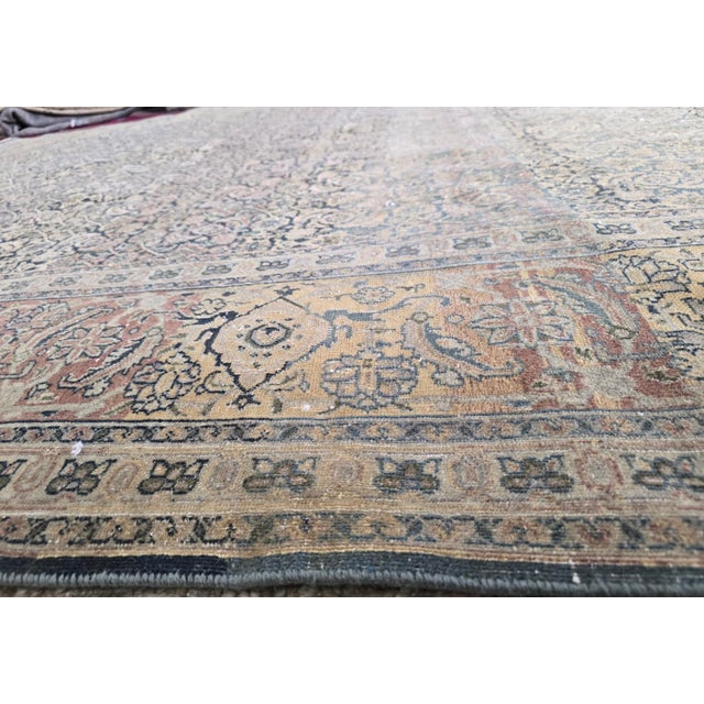 Doris Leslie Blau Antique Tabriz Allover Classic Taupe Rug - c. 1930 For Sale - Image 4 of 5