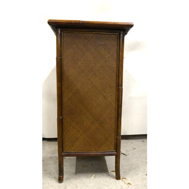 Wood Vintage Wicker Cabinet from Becara, Spain, 1980s For Sale - Image 7 of 18