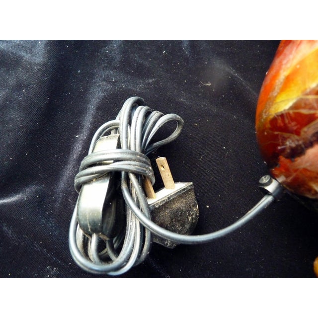 Glass 1990s Jean-Noël Bouillet French Art Glass Lamp Base 12" Reverse Painted Amalgam Lacquer For Sale - Image 7 of 8