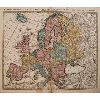 1792 Elwe Map of Europe For Sale