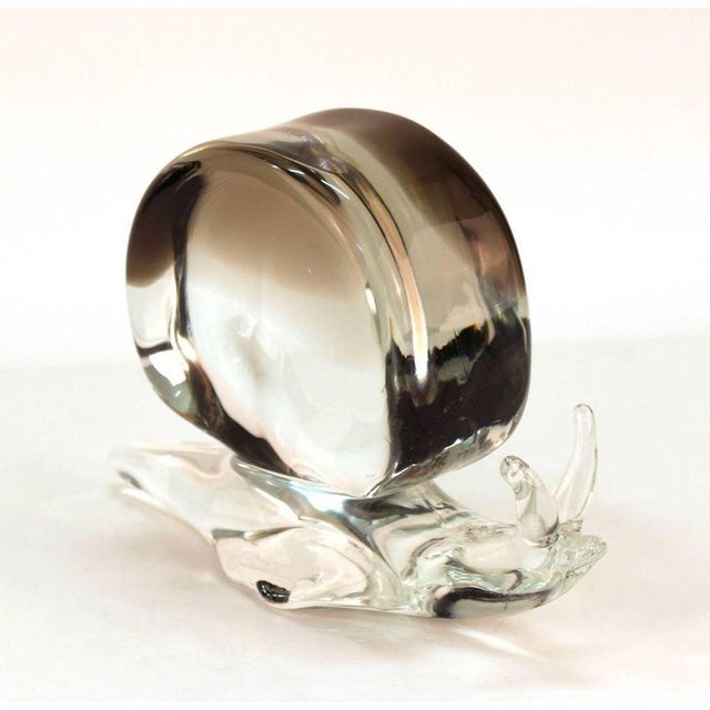 Licio Zanetti Licio Zanetti Murano Glass Snail Sculpture For Sale - Image 4 of 7