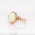 2020s 2.3cts Opal Ring With Natural Diamonds Accents: Solid 14k Rose Gold, Oval 11x9mm For Sale - Image 5 of 8