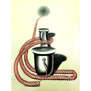 Konrad Klapheck - Original Lithograph 1976 For Sale