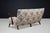 Italian Art Deco Walnut Sofa with Original Floral Upholstery, 1930s For Sale - Image 12 of 13