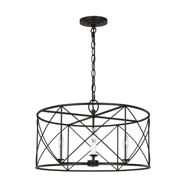 Beatrix is a light and airy pendant series with a minimal round frame. The Beatrix series by Chapman & Myers is open-caged...