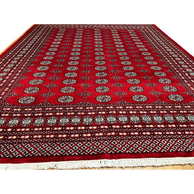 Fine Hand Knotted Bokhara Rug For Sale - Image 11 of 12