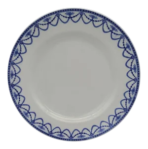 Edwardian Blue & White Ellesmere Plate