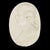 Stone 19th Century Neoclassical Painted Marble Relief Portrait Oval Plaque For Sale - Image 7 of 7