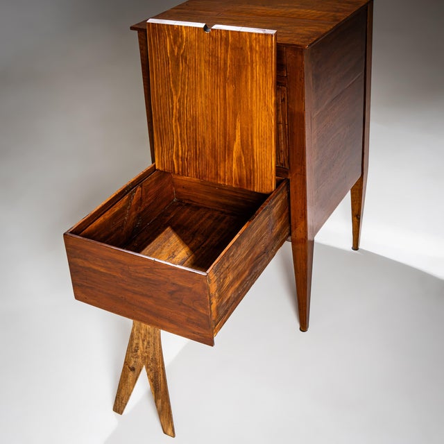 Maroon Bedside Cabinet, Italy, Late 18th Century For Sale - Image 8 of 12