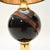 Metal Vintage Italian Walnut and Brass Table Lamps, 1970, Set of 2 For Sale - Image 7 of 11