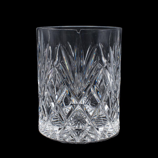 English Vintage 75cl Champagne Bottle Cooler, English, Cut Crystal, Ice Bucket For Sale - Image 3 of 10