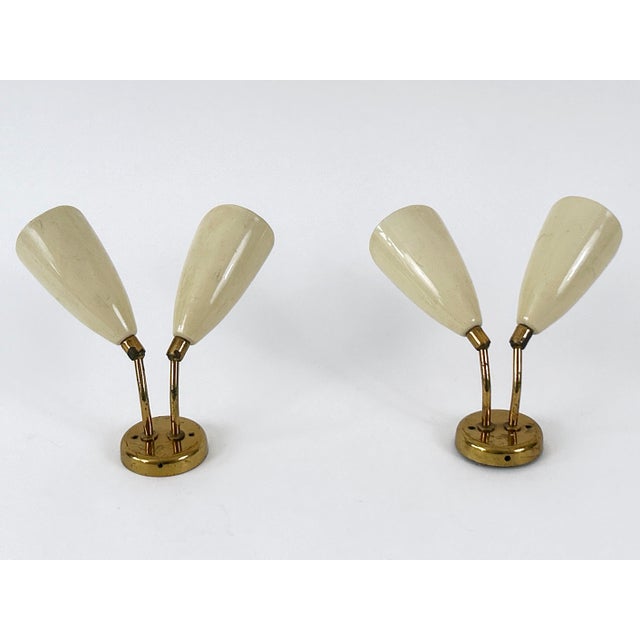 Mid-Century Modern Mid-Century Modern Wall Lamps, Italy, 1950s, Set of 2 For Sale - Image 3 of 18