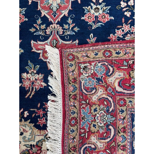 Beautiful Isfahan rug from Middle East, vintage, freshly washed