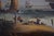 Framed Artist Signed Oil Painting on Canvas British Tall Ships Ocean Scene For Sale - Image 9 of 12