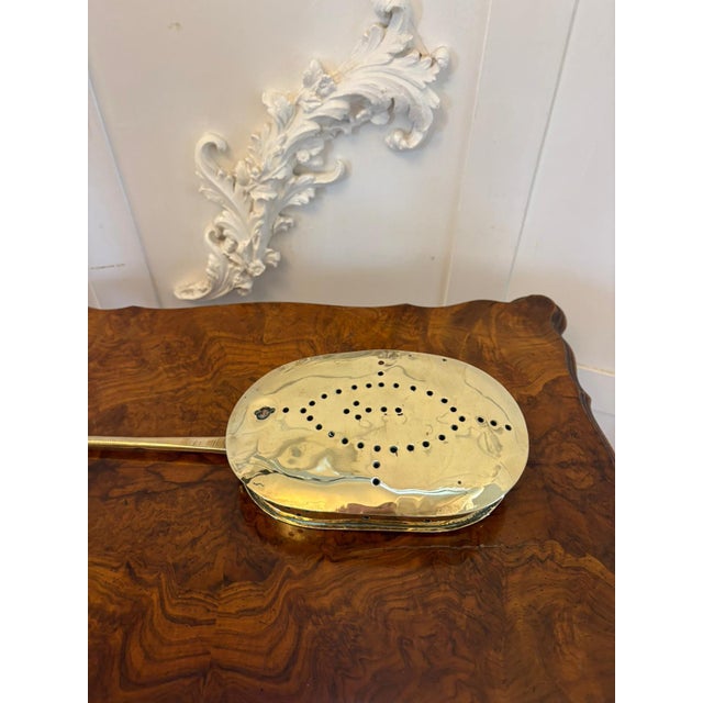 Antique Victorian Brass Chestnut Roaster, 1860s For Sale - Image 3 of 8