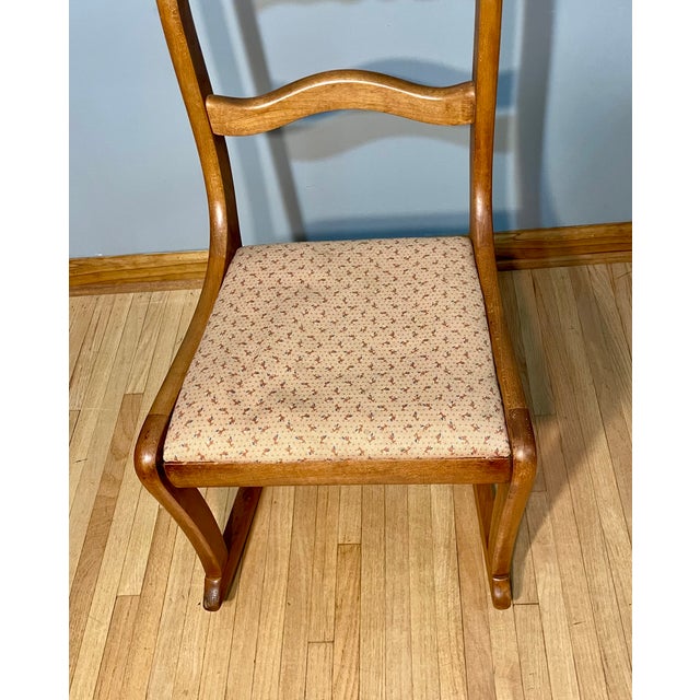 Tell City Duncan Phyfe Walnut Rocking Chair Small For Sale In Chicago - Image 6 of 13