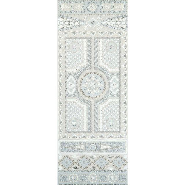 Schumacher X Mary McDonald Shell Grotto Panel A in Seafoam For Sale In Charlotte - Image 6 of 6