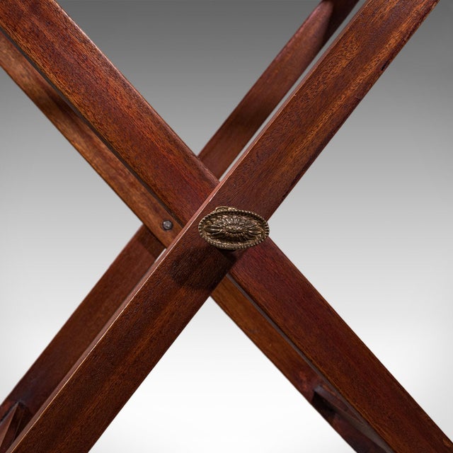 Antique Butler's Tray Table, English, Drop-Flap Serving Stand, Edwardian, c.1910 For Sale - Image 12 of 12