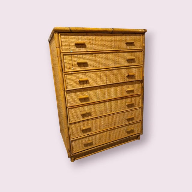 Wood Chest of Drawers, 1970s For Sale - Image 7 of 7