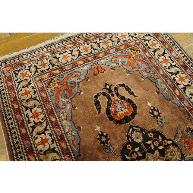 Chinese Antique Chinese Silk Rug For Sale - Image 3 of 12