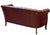 Swedish Chesterfield Sofa or Settee of Tufted Patinated Oxblood Leather For Sale - Image 9 of 15