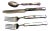 Oscar De La Renta for Lunt Silver "Deco Abalone" Utensils - Set of 4 For Sale