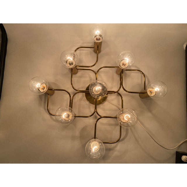 9-Light Ceiling Lamp by Gaetano Sciolari for Leola, Germany, 1980s For Sale - Image 10 of 18
