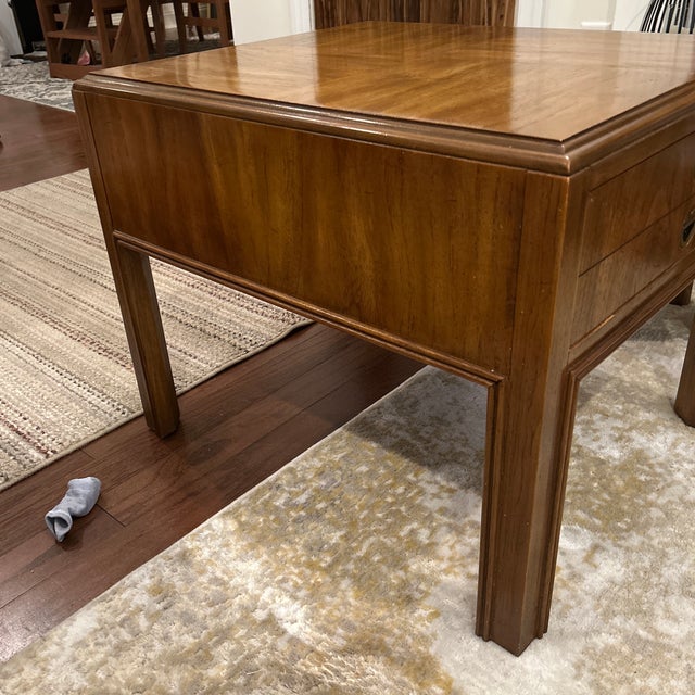 Drexel Mid-Century Modern, Drexel Heritage Accolade End Table/Nightstand For Sale - Image 4 of 12