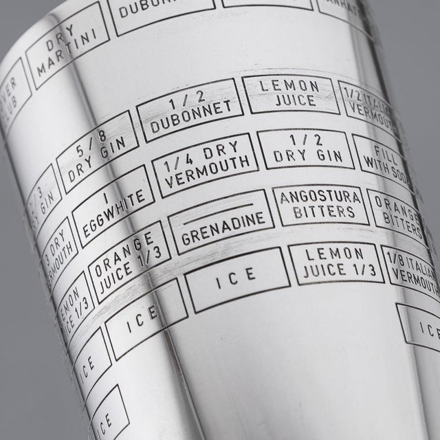 Vintage Italian Silver Cocktail Shaker, 1960 For Sale - Image 9 of 18