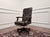 Animal Skin English Chesterfield Desk Chair in Oxblood Leather For Sale - Image 7 of 8