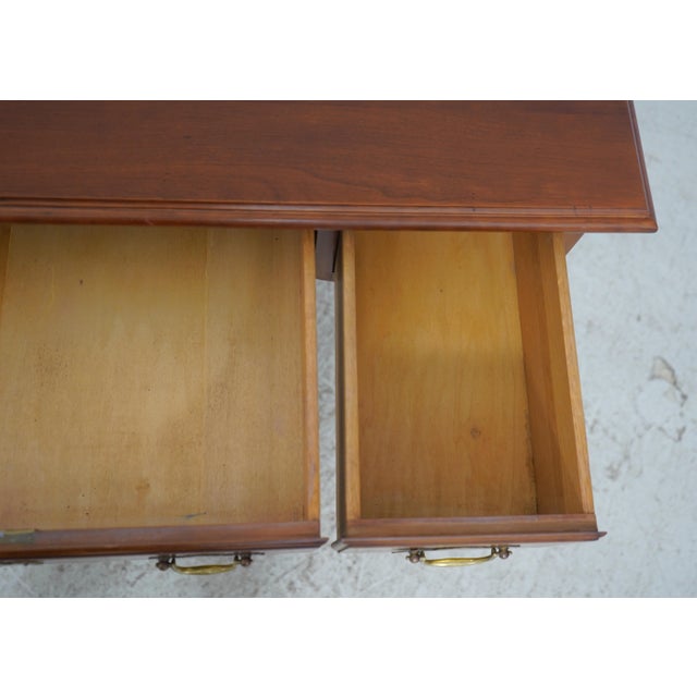 Henkel Harris Henkel Harris Queen Anne Cherry Vanity or Desk For Sale - Image 4 of 18