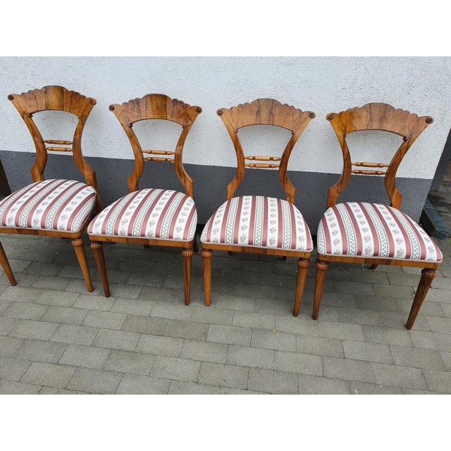 Biedermeier Chairs, 1830, Set of 4 For Sale - Image 6 of 9