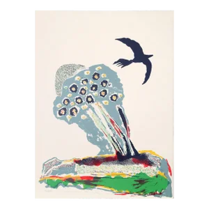 Benny Andrews, Black Bird, Lithograph