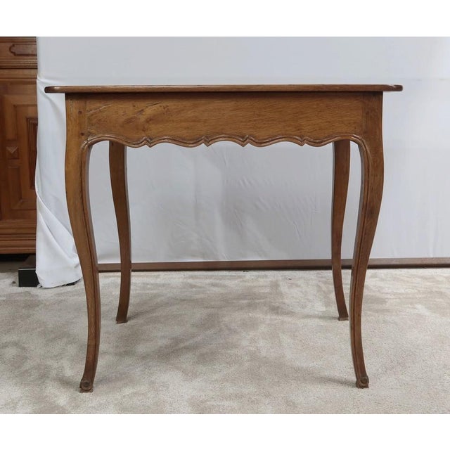 Small Louis XV Side Table in Blond Oak, Late 18th Century For Sale - Image 12 of 18