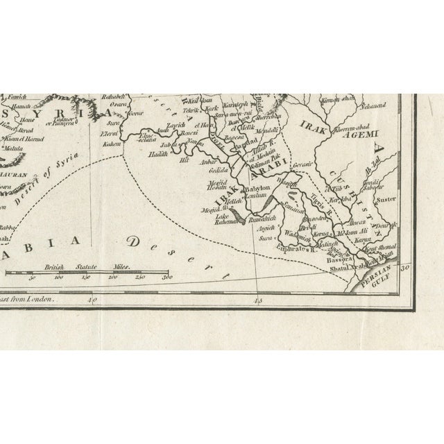 British School, Map of the Ottoman Empire Turkey in Asia, Syria, and Mesopotamia, 1830 For Sale - Image 5 of 10