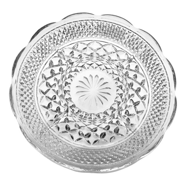 1950s Traditional Scallop Rim Appetizer Tray For Sale