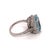 Diamond Aquamarine Ring 14k Gold 6.25 TCW Certified For Sale - Image 4 of 13