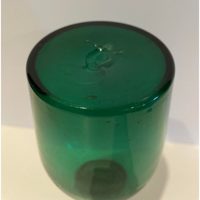 Early 19th Century 1820s Green Glass Decanter For Sale - Image 5 of 6