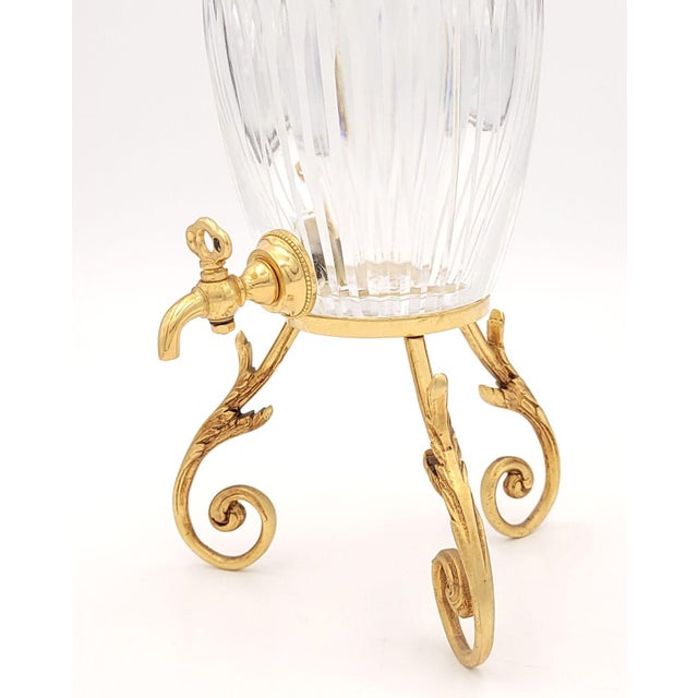 Glass Water Urn With Spigot, France Circa 1970 For Sale - Image 7 of 10