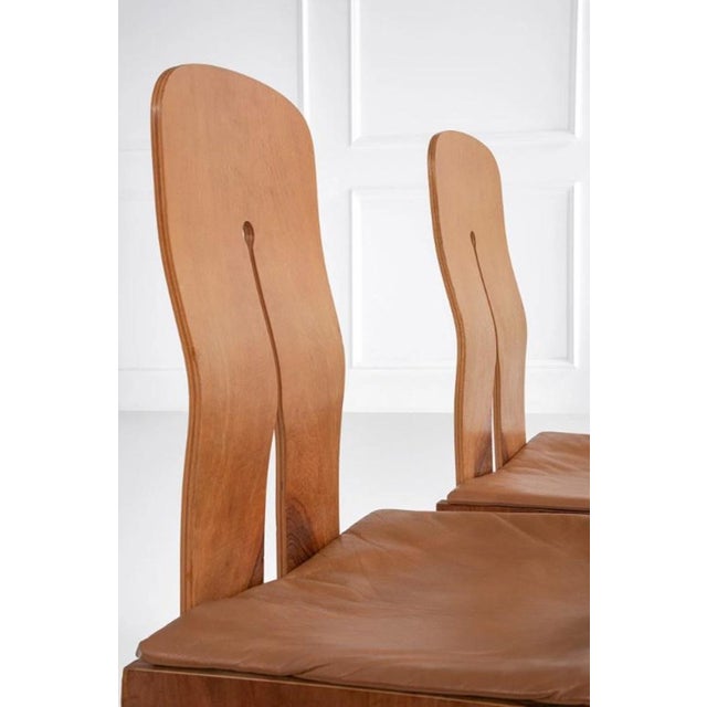Bernini Chairs by Carlo Scarpa for Bernini, 1970, Set of 8 For Sale - Image 4 of 11
