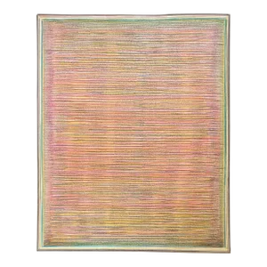 1990s Chalk Abstract Minimal Line Color Field