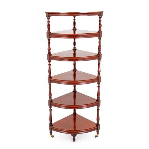Victorian Whatnot Bookshelf in Mahogany, 1850 For Sale - Image 3 of 5