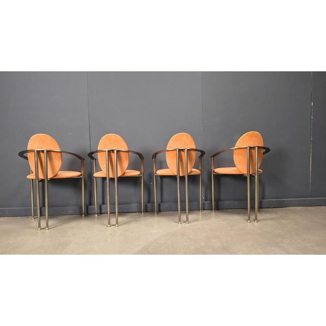 Vintage Dining Chairs by Belgo Chrom, 1980s, Set of 4 For Sale - Image 3 of 15