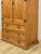 Brown Vintage Armoire Knotty Pine Mexican Iron Hardware Coat Rack Three Drawer For Sale - Image 8 of 18