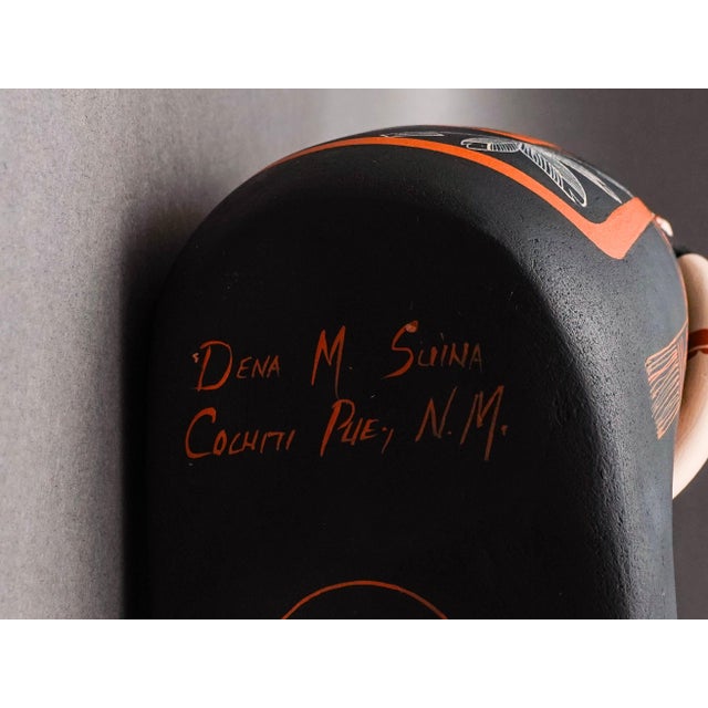 Ceramic Dena Suina Cochiti Pueblo New Mexico Storyteller 30 Children Pottery Sculpture For Sale - Image 7 of 8